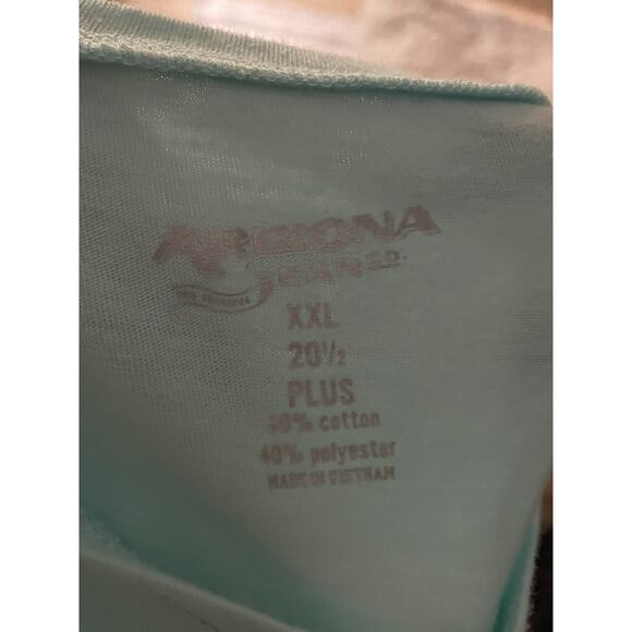 Arizona girls sz. 20.5 plus (XXL) aqua t-shirt. Cute, great shape - Picture 3 of 7